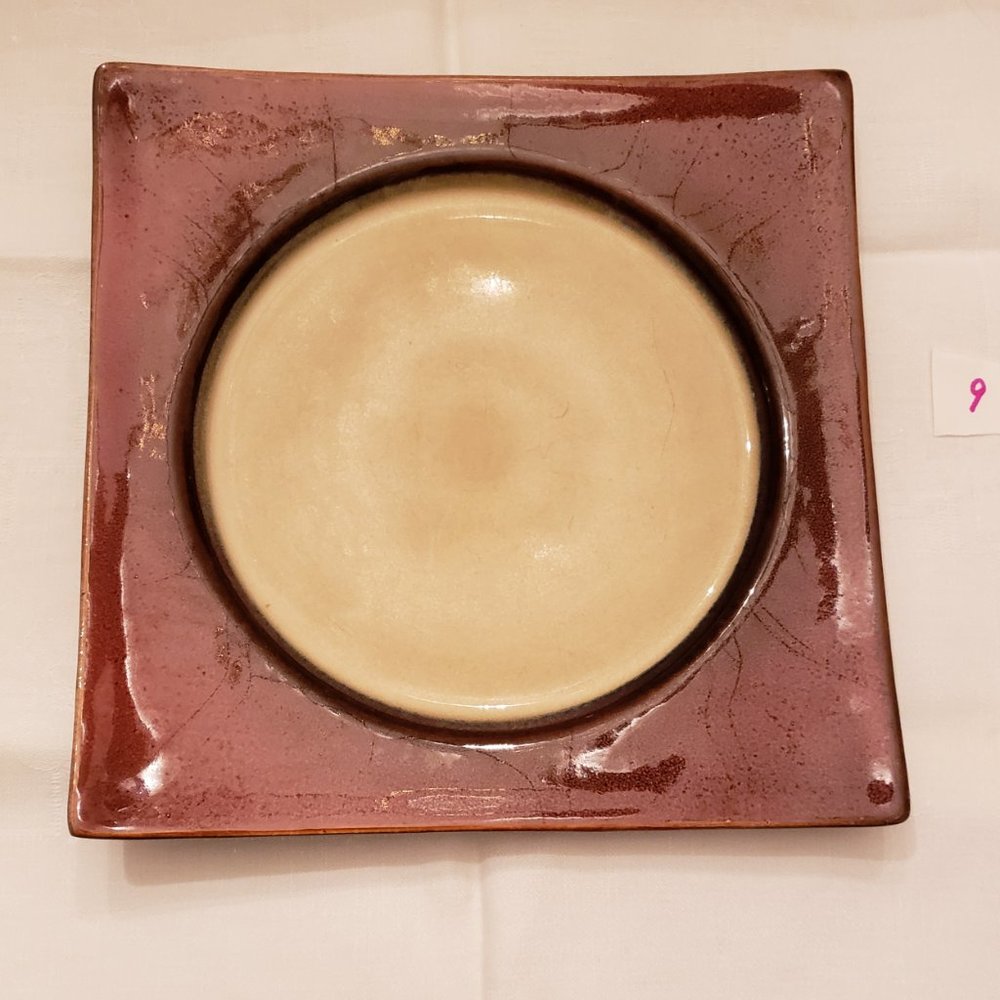 Mikasa Solstice Ruby Red Stoneware Salad Plate Very Good Preowned 9